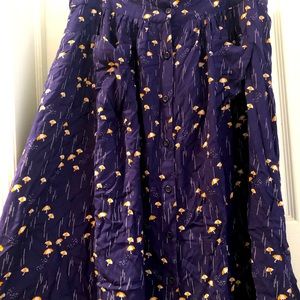 Pretty Vacant Rainy Umbrella Maxi Skirt